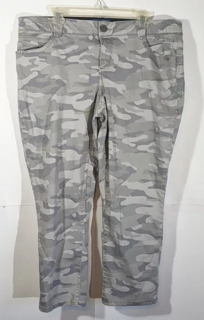 Democracy Ab Technology Jeans Womens Plus 20W “Ab”solution Camouflage