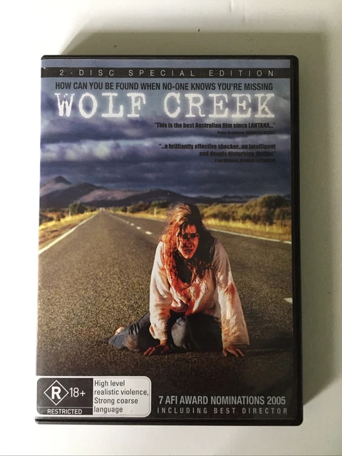 Wolf Creek  (DVD, 2005) 2 Disc Special Edition Region 4 Australian Horror