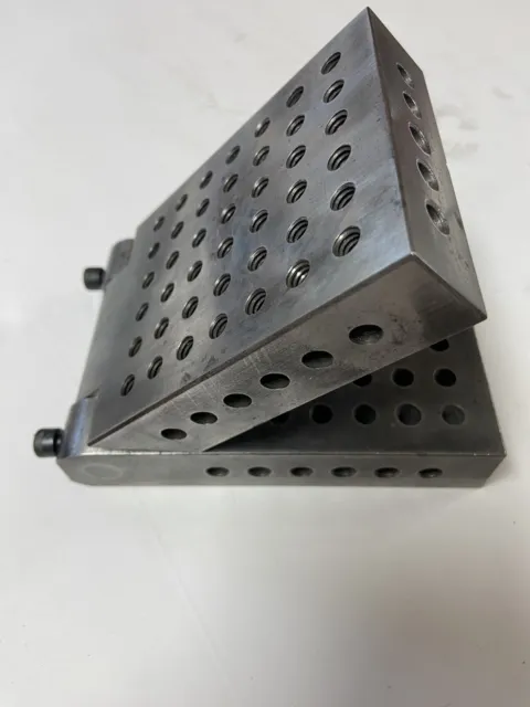 Machinist Adjustable Locking Angle Fixture Plate from 45° to 90+ degrees ￼
