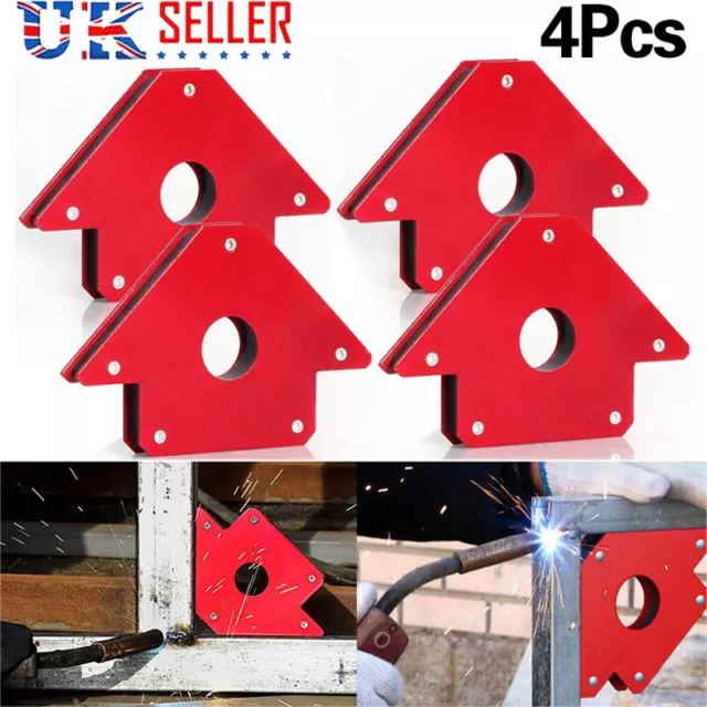 Set Of 4 50Lb Magnetic Welding Holders Welder Magnet Arrows 3 Angles Hold Solder