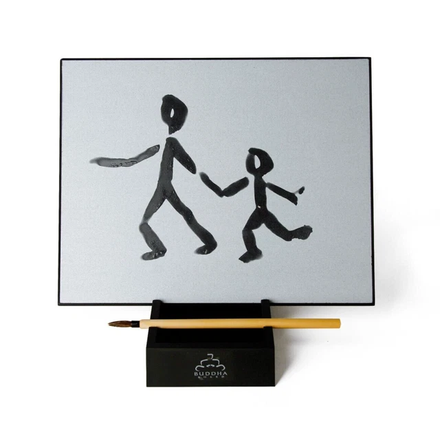 Buddha Board Pratique Papier Magique Calligraphie Buddha Board - Tapis Réutilisable à L'Eau - 38x78 Cm - Pratique Calligraphie Chinoise Outil Apprentissage écriture
