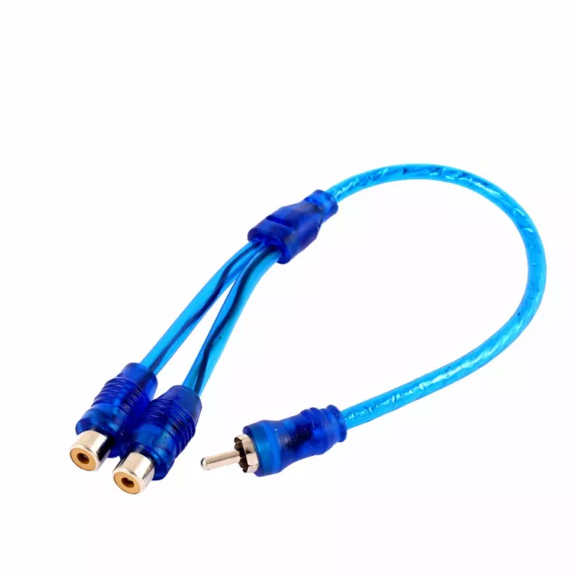 2 RCA MÂLE vers femelle 1 connecteur câble adaptateur doubleur Y