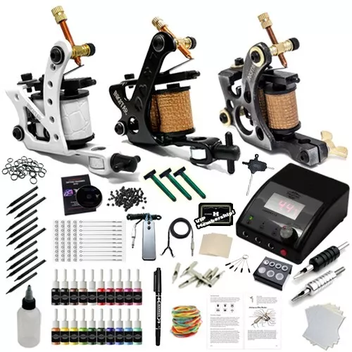 Complete Tattoo Kit Professional Inkstar 3 Machine APPRENTICE Set GUN TKI3C20