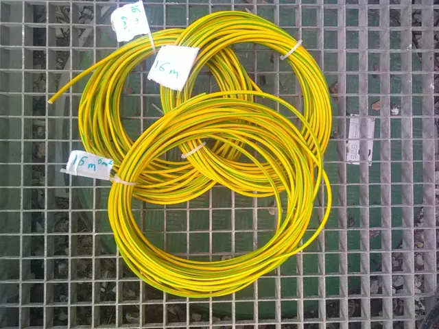 1x 16m : fils / cable d alimentation HO7-VK 6 mm² souple ( bretelle disponible )