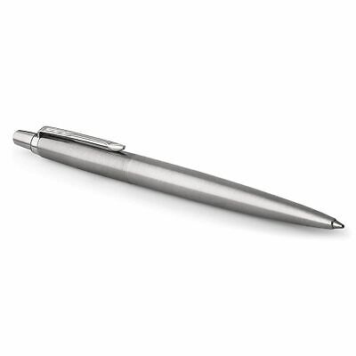 Parker 1953170 Jotter Ballpoint Pen, Stainless Steel with Chrome Trim, Medi