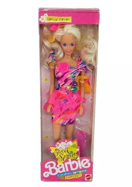 Barbie VINTAGE 1991 SWEET SPRING BARBIE DOLL. New IN BOX #3208 MATTEL.