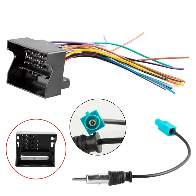 Car Radio Wire Harness Plug Antenna Adapter Connector For VW For BMW For Mini