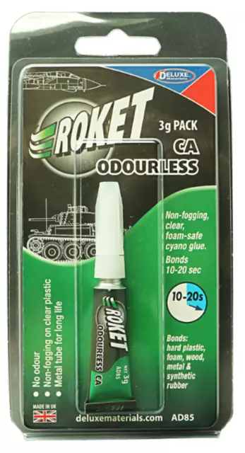 Deluxe Materials AD85 Rocket Oderless Cyano Glue