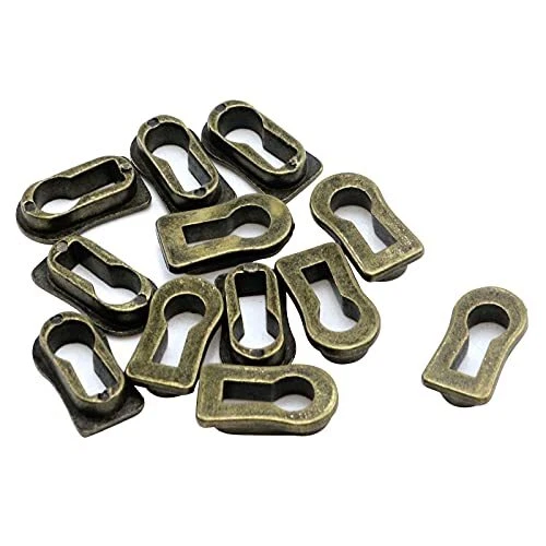 Metal Keyhole Cover Bronze Tone Furniture Lock Decoration