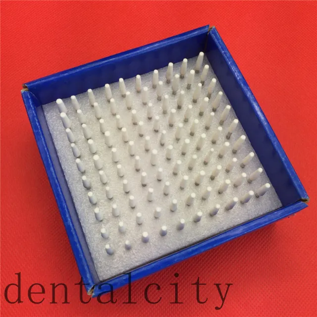 100pcs sharp Gravel Ceramic Mounted Point Burs Polisher 2.35mm Dental Materials
