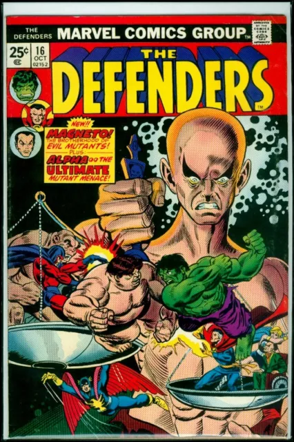 Marvel Comics The DEFENDERS #16 Magneto FN 6.0