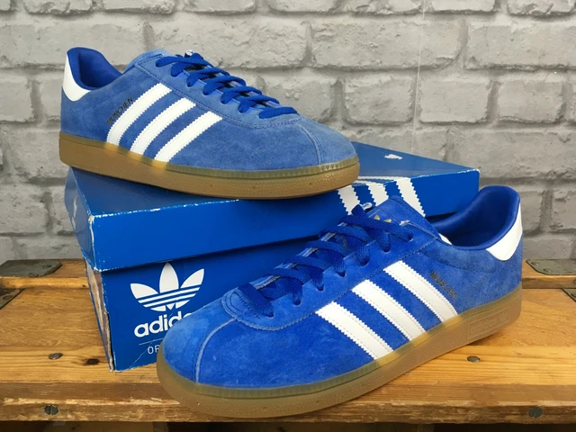 ADIDAS MENS UK 10 Eu 44 2/3 Bluebird Blue Gum Sole Munchen