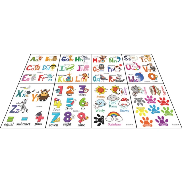KIDS WALL DECALS Alphabet Educational Sticker Letter Stickers £11.39