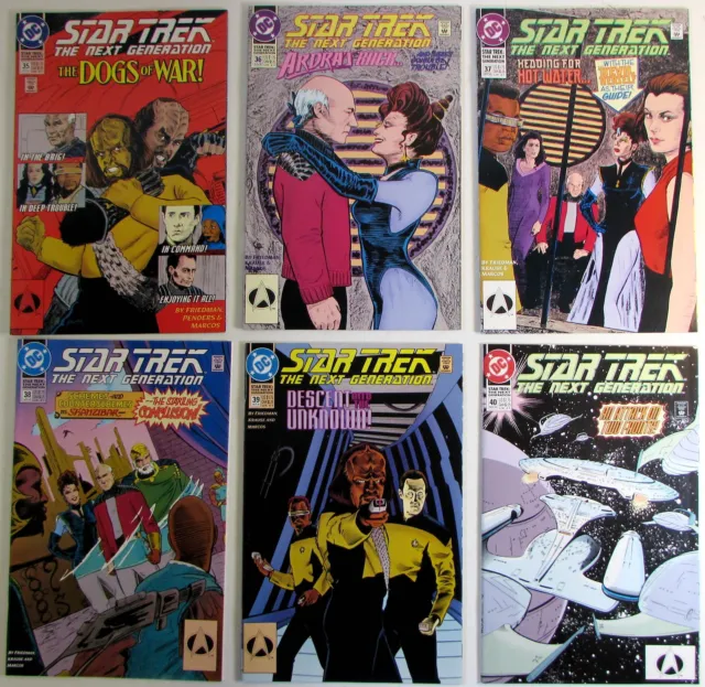 Star Trek The Next Generation Lot of 6 #35,36,37,38,39,40 DC (1992) Comics