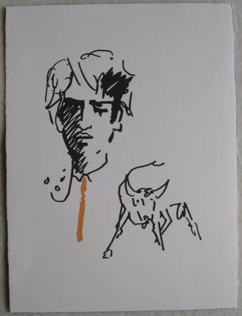 Jean COCTEAU : Le Toreador élégant - LITHOGRAPHIE ORIGINALE #GITANS ET CORRIDAS