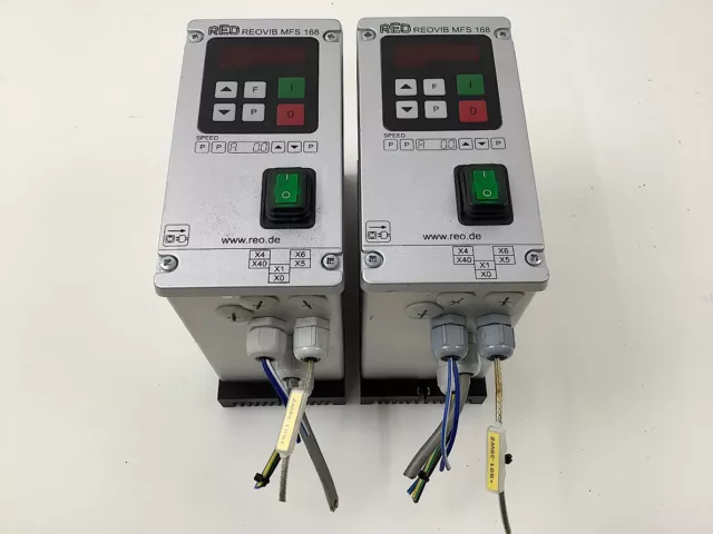 2x REO REOVIB MFS 168,  Frequenzumrichter 110/240V, 50/60Hz, 6A