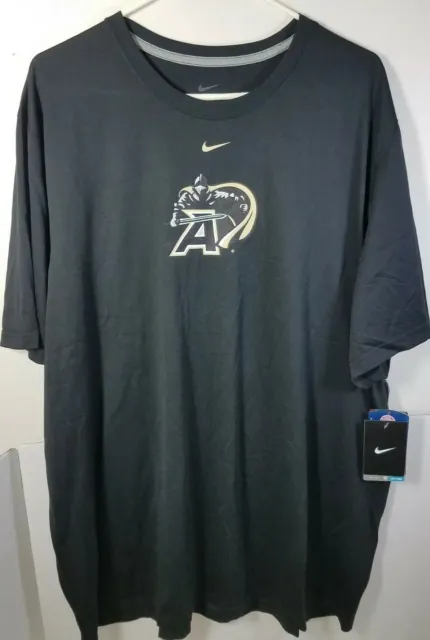 Nike Dri Fit Mens XXL Army West Point Black Knights Short Sleeve Shirt NEW 2XL