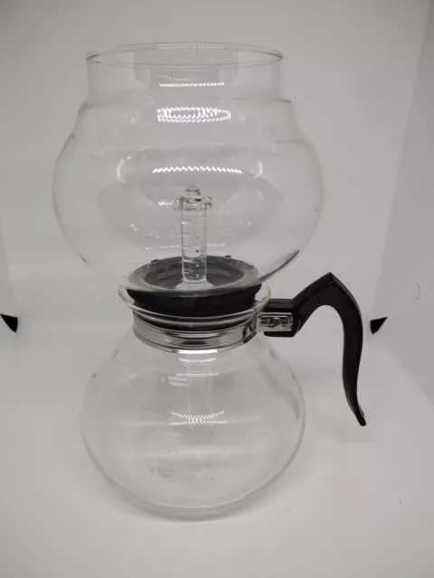 Vintage Cory Dru Glass "Stove Top Double Bubble" Vacuum Percolator Coffee Pot