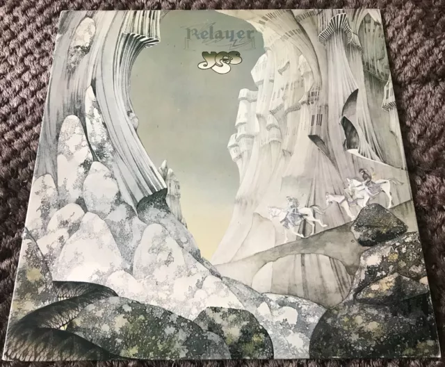 Yes 'Relayer' Record Vinyl 12" LP Album UK 1974 K50096 prog rock Jon Anderson