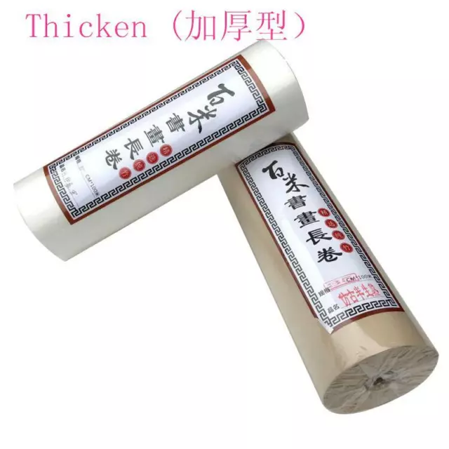 100m /1 Roll Thicken Chinese Calligraphy / Painting  Raw Rice Paper Sumi-E Xuan