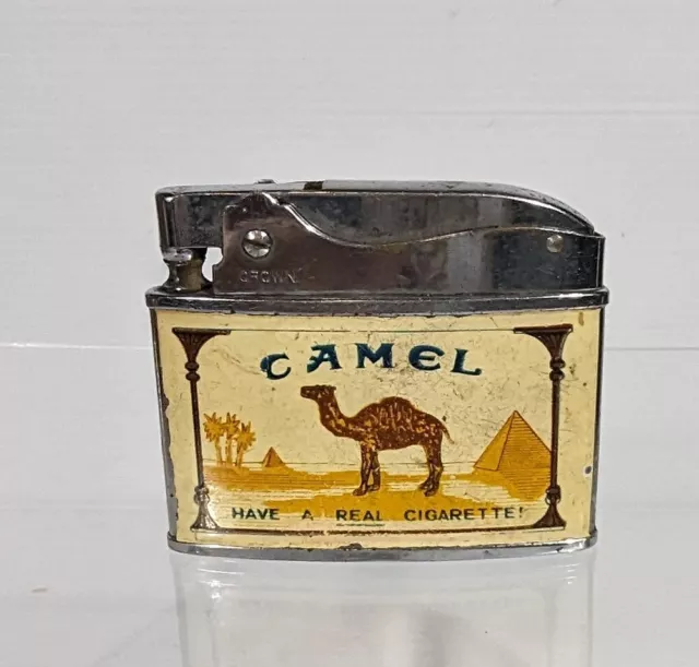 Vintage Camel Cigarettes Crown Advertising Lighter  R J Reynolds Sold As Is