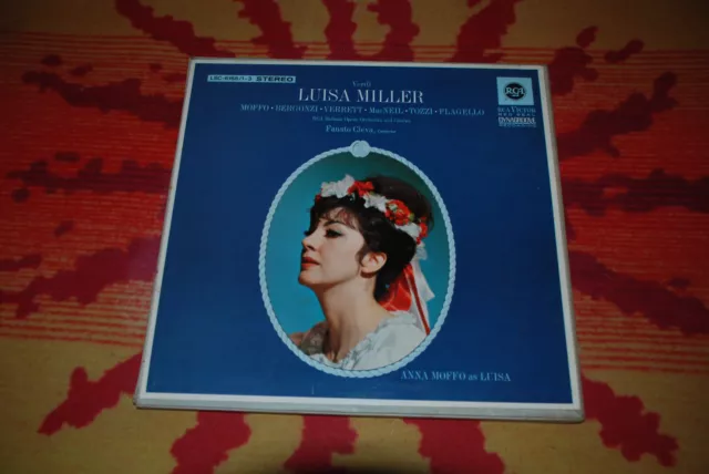 ♫♫♫ Verdi - Luisa Miller (Anna Moffo), Fausto Cleva, RCA LSC-6168/1-3 3 LP Box♫♫