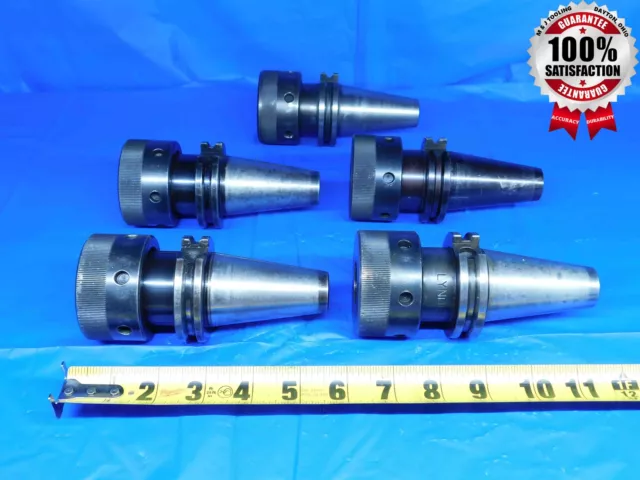 5 Pcs Lot Of Cat40 Tg100 Collet Chuck Tool Holders 2 3/4 Projection Tg 100