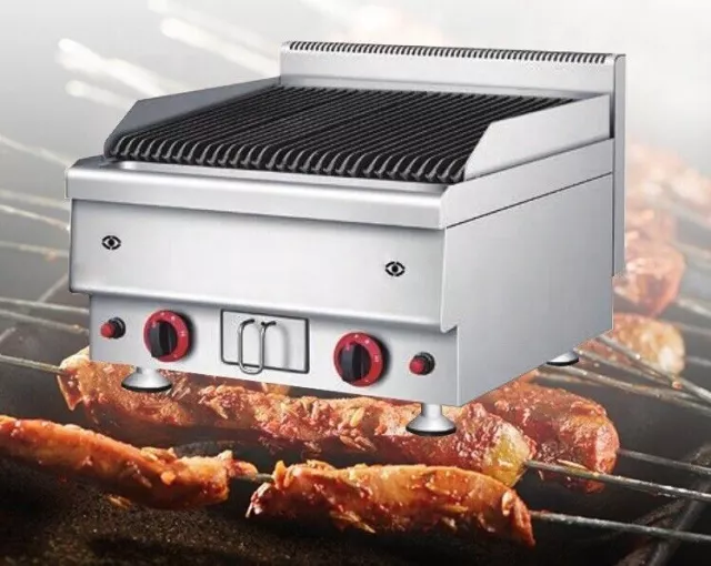 Professional Commercial Restaurant table top Grill Gas Lava Rock