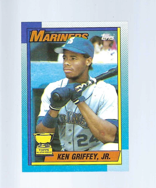 1990 Topps Ken Griffey Jr. # 336 RED MARK ON ARM ERROR