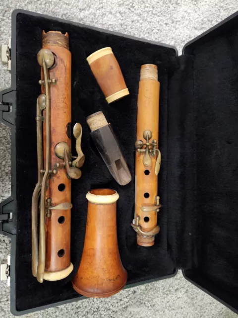 Rare Antique Boxwood Clarinet