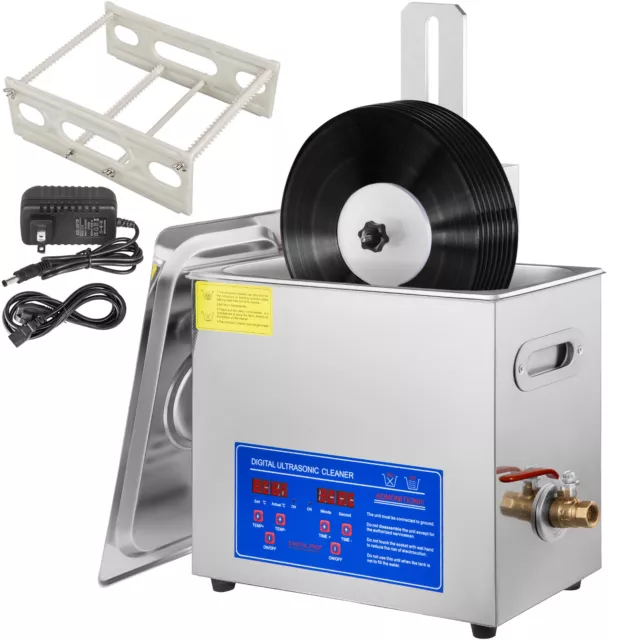 6L Ultrasonic Vinyl Record Cleaning Machine FREE WARRANTY GOOD PRESTIGE ON SALE
