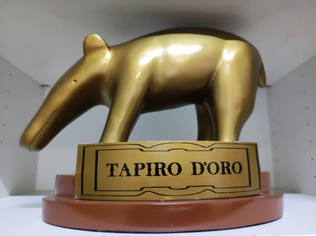 Tapiro D'oro Originale Vintage Striscia La Notizia Valerio Staffelli