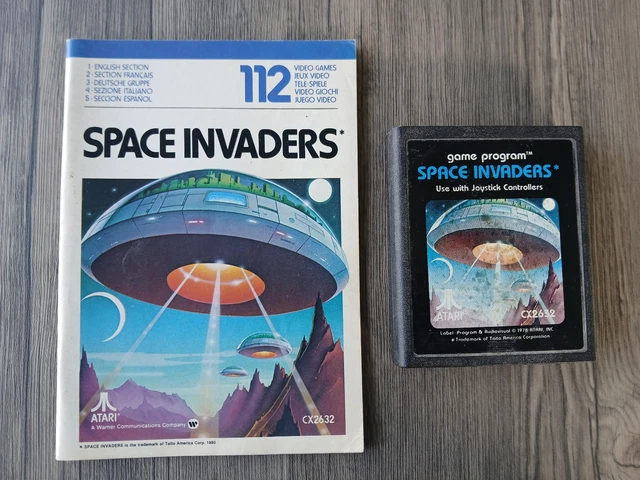 Notice Space Invaders Pour Atari 2600 - Réf CX2632 - Manuel D'emploi D'origine