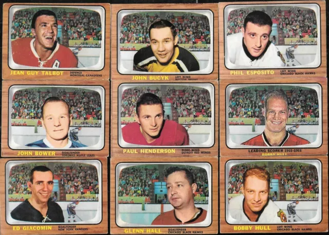 1966-67 Topps 66-67 Nhl Hockey Card 1-132 & Autograph See List