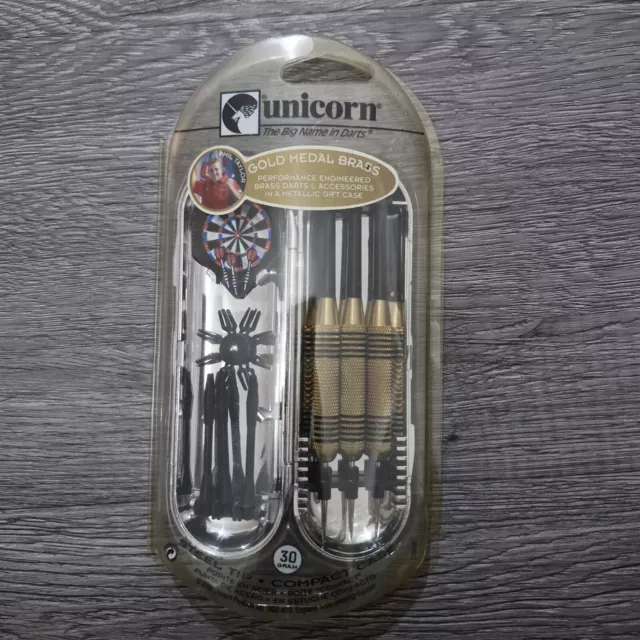 Unicorn Phil Taylor Gold Medal Brass 30g Darts And Case