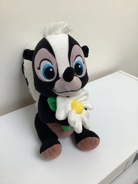 Genuine Disney Store Flower The Skunk Bambi Plush Toy 9” 25cm Cuddly