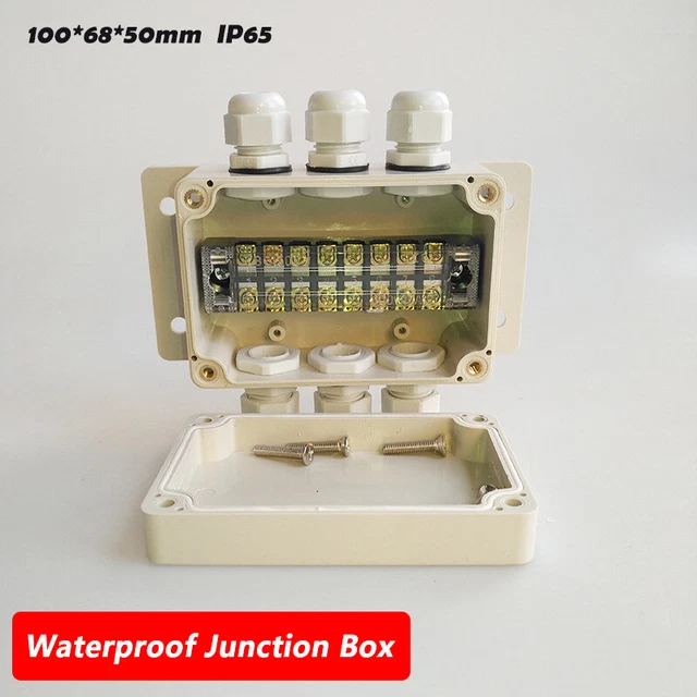 HERKINDNESS Klemmdose Aufputz 200x100x70mm - IP65 Wasserdicht Mit Zubehör