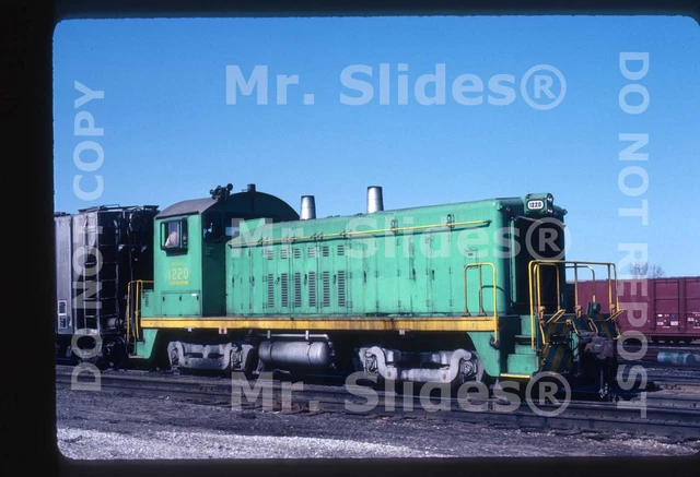 Original Slide N&W Norfolk & Western /Illinois Terminal Paint SW7M 1220 In 1984