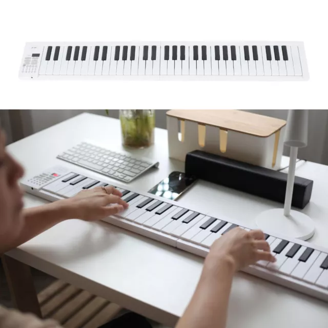 61 Touches Piano Pliable Clavier Portable Pliant Instrument électronique Jouet A