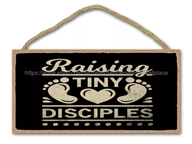 auto shop garage raising tiny disciples Christian inspirational quote wood sign