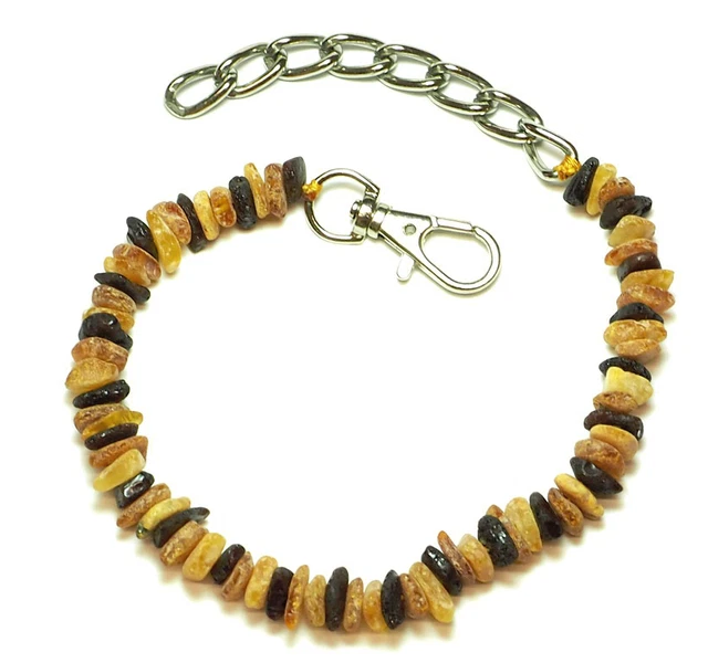 100% báltico. Collar antigarrapatas ámbar collar para animales aprox. 23 -30 cm..