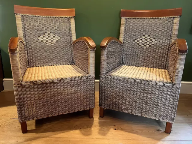 vintage Bamboo wooden chairs used