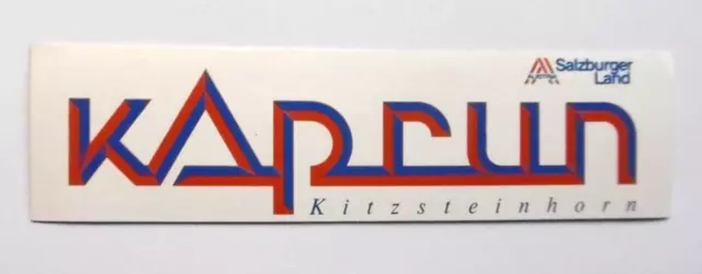 Souvenir-Aufkleber Kaprun Kitzsteinhorn Salzburger Land Österreich 80er Ski