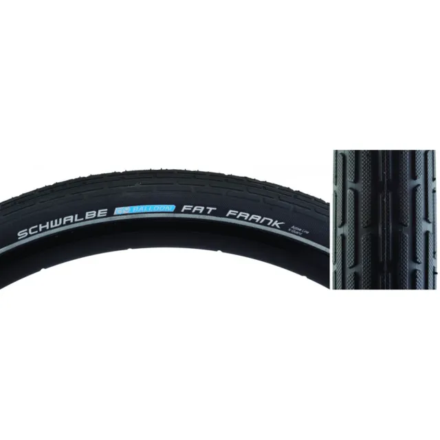 Schwalbe Fat Frank Tire 26x2.35 K-Guard Black/Reflect Wire