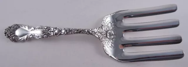 Gorham Imperial Chrysanthemum Sterling Silver Asparagus Serving Fork Rare Lovely