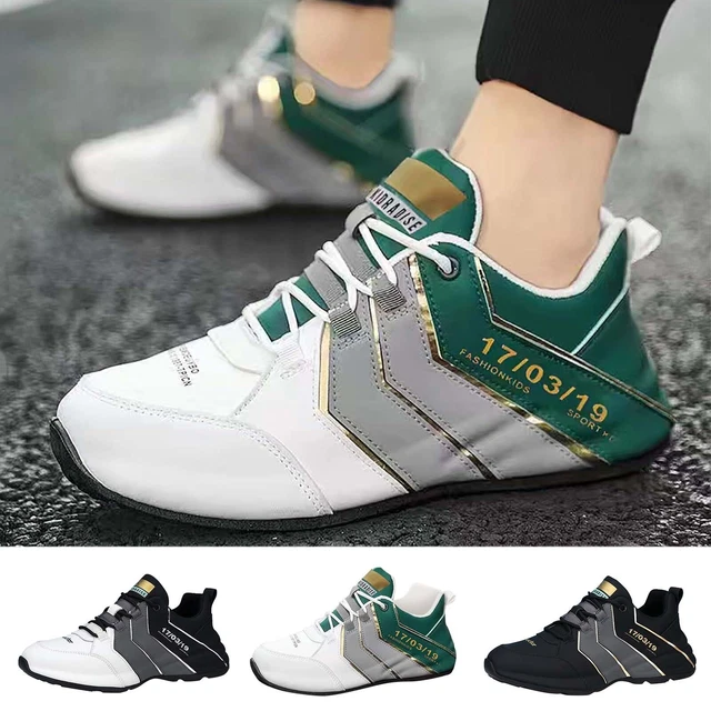 Lace Up Sports Shoes For Men Shoes Fashion Casual Shoes For Walking Leather