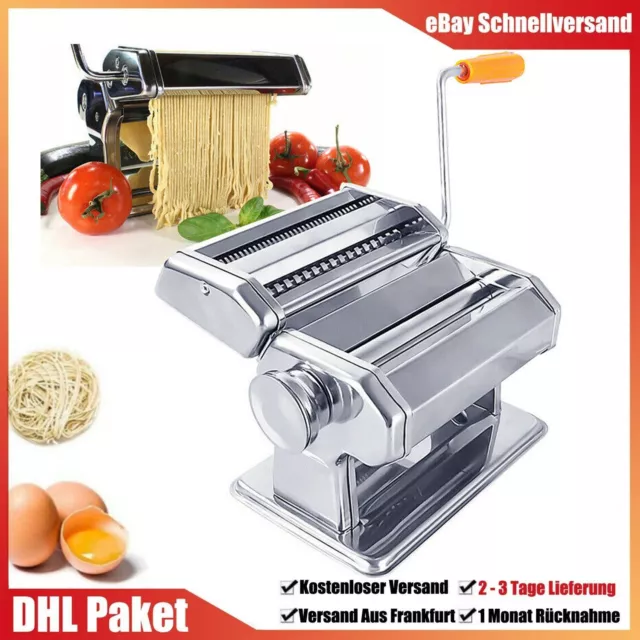 Nudelmaschine Aus Edelstahl Pastamaker Lasagne Pastamaschine Spaghetti Pasta !