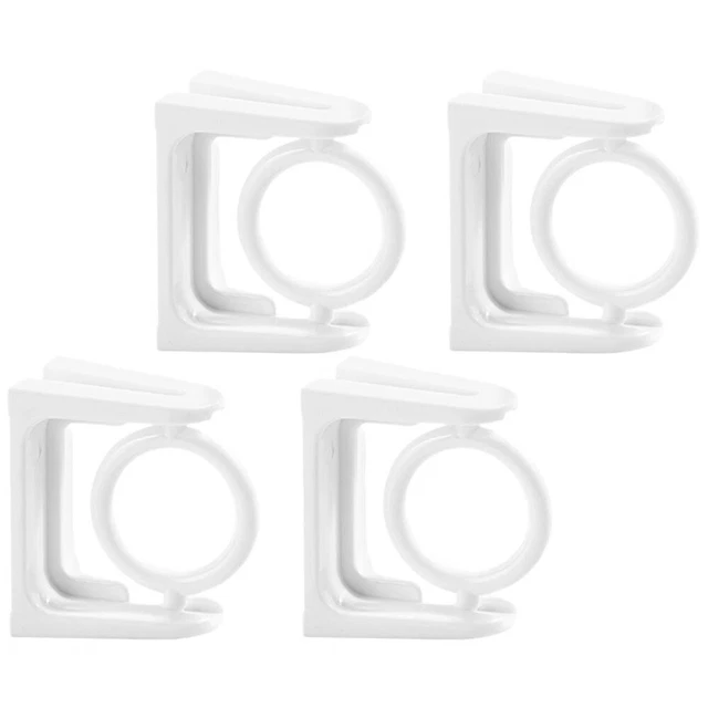 4 Pcs Crochets De Tringle À Rideau Porte-tringles À Rideaux Crochet Rond Rotatif