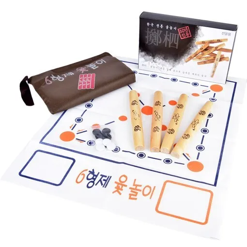 Korean Traditional Game Yutnori Pouch Pack Set