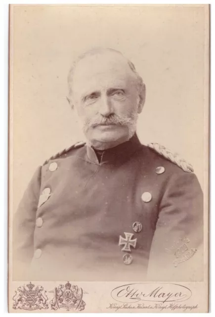 Dresden 1903 - König Georg von Sachsen in Uniform mit Orden.- RARE !
